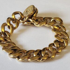 Marc by Marc Jacobs  Vintage Plated-Brass Linked Bracelet 7  1/2"